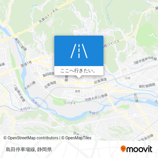 島田停車場線地図