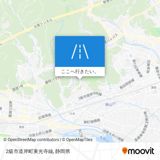 2級市道岸町東光寺線地図