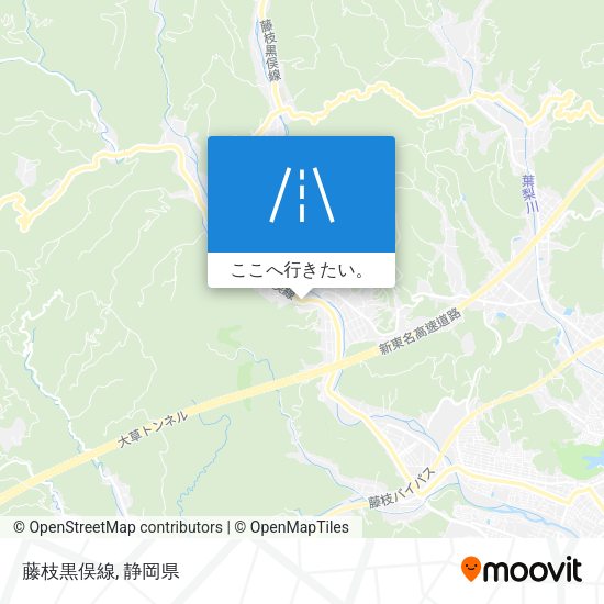 藤枝黒俣線地図