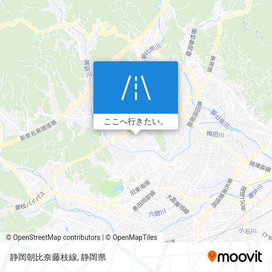 静岡朝比奈藤枝線地図