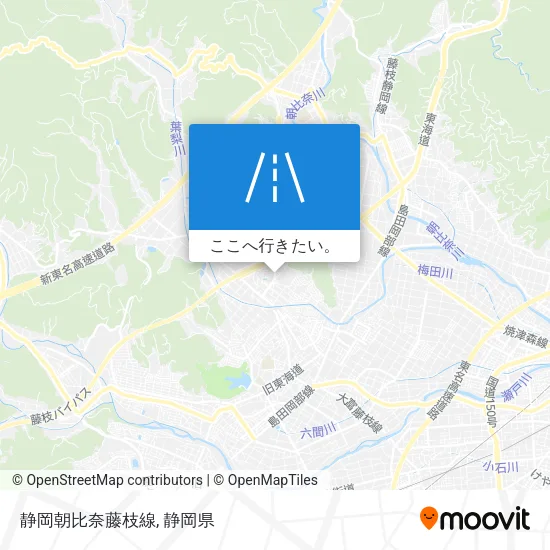 静岡朝比奈藤枝線地図