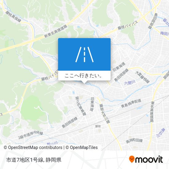市道7地区1号線地図