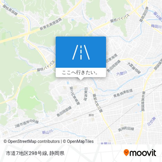市道7地区298号線地図