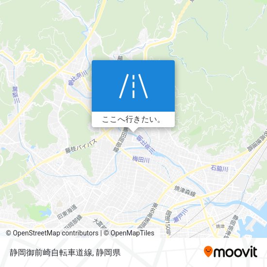 静岡御前崎自転車道線地図