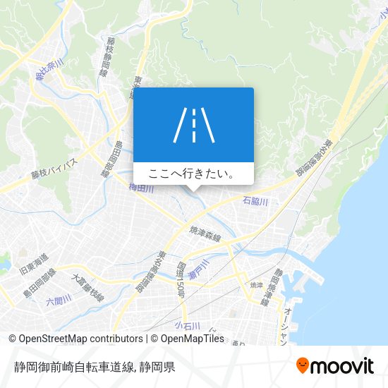静岡御前崎自転車道線地図