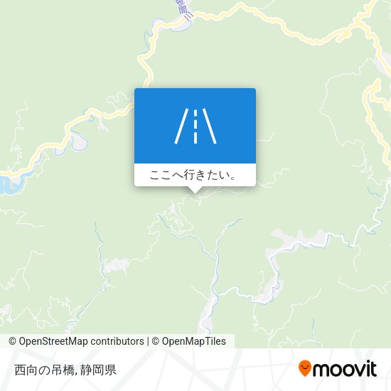 西向の吊橋地図