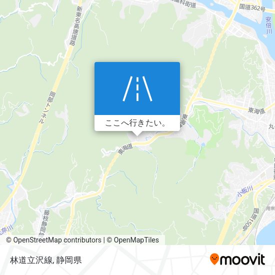林道立沢線地図