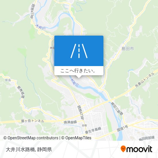大井川水路橋地図