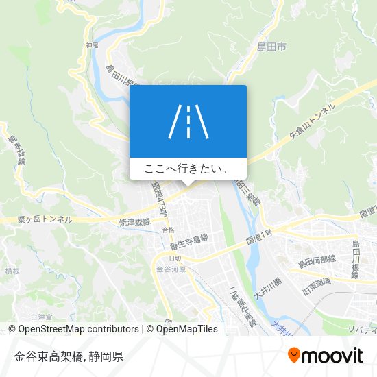 金谷東高架橋地図