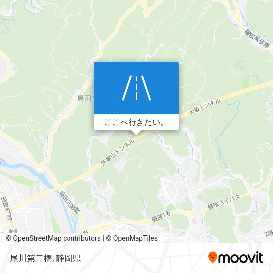 尾川第二橋地図