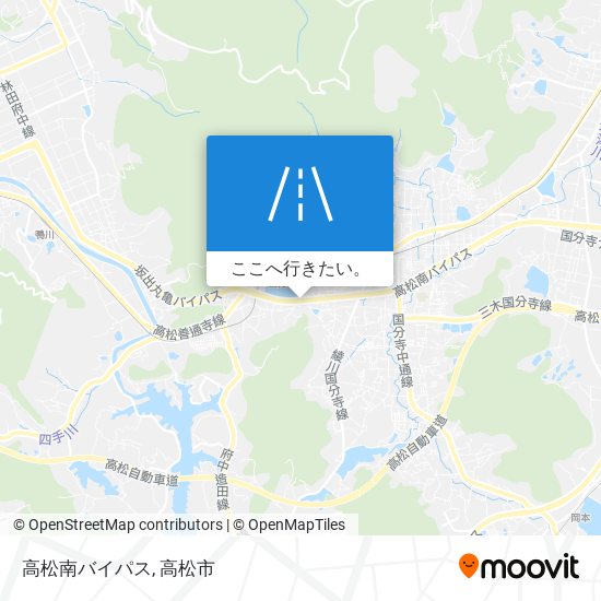 高松南バイパス地図