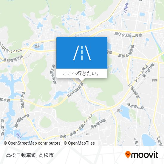 高松自動車道地図