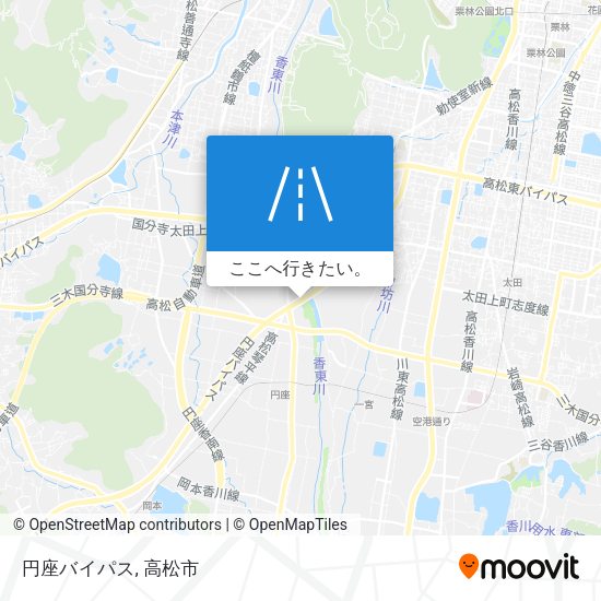 円座バイパス地図
