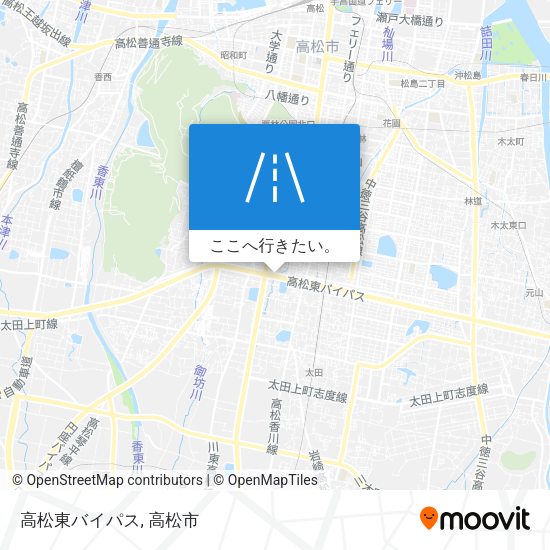 高松東バイパス地図