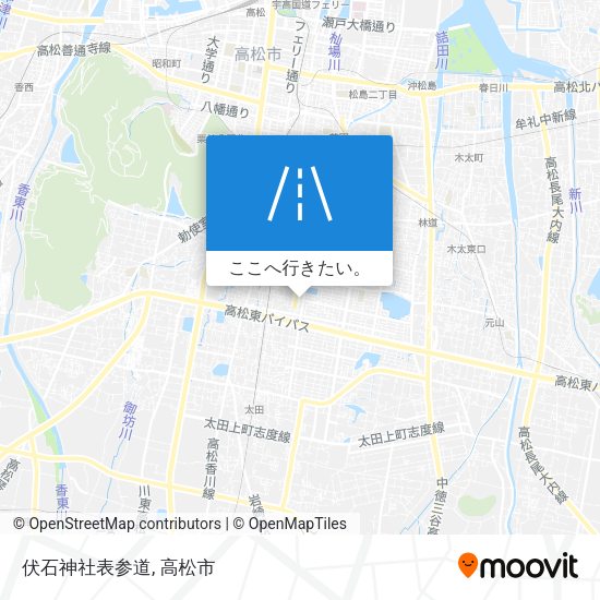 伏石神社表参道地図