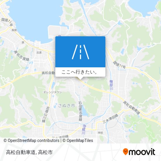 高松自動車道地図