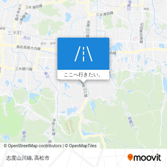 志度山川線地図