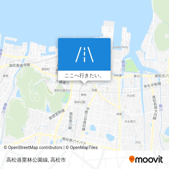 高松港栗林公園線地図
