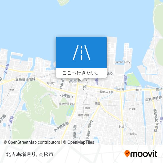 北古馬場通り地図