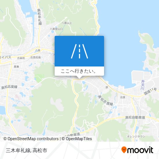 三木牟礼線地図