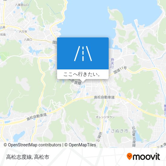 高松志度線地図