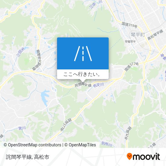詫間琴平線地図