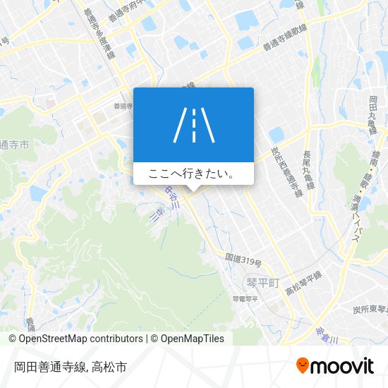 岡田善通寺線地図