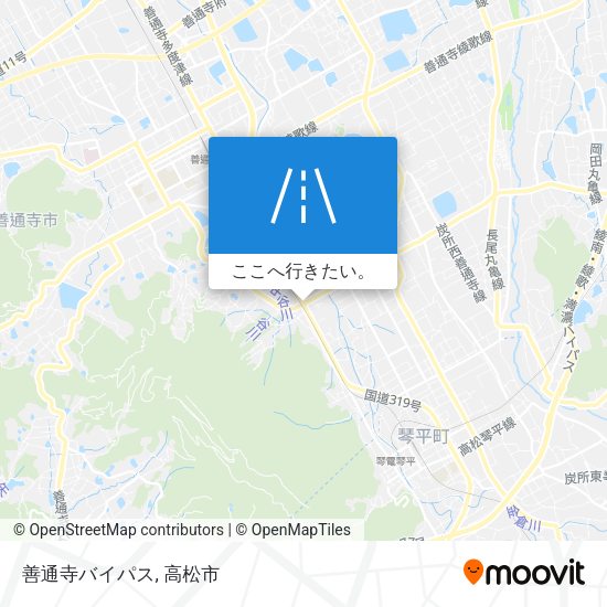 善通寺バイパス地図