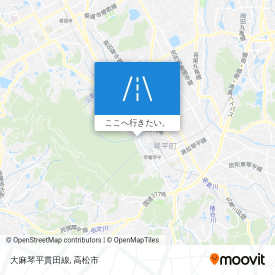 大麻琴平貫田線地図