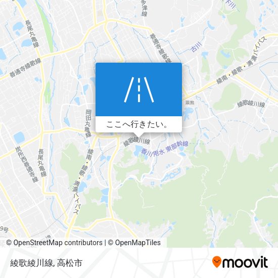 綾歌綾川線地図