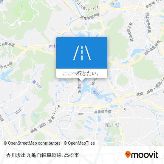 香川坂出丸亀自転車道線地図