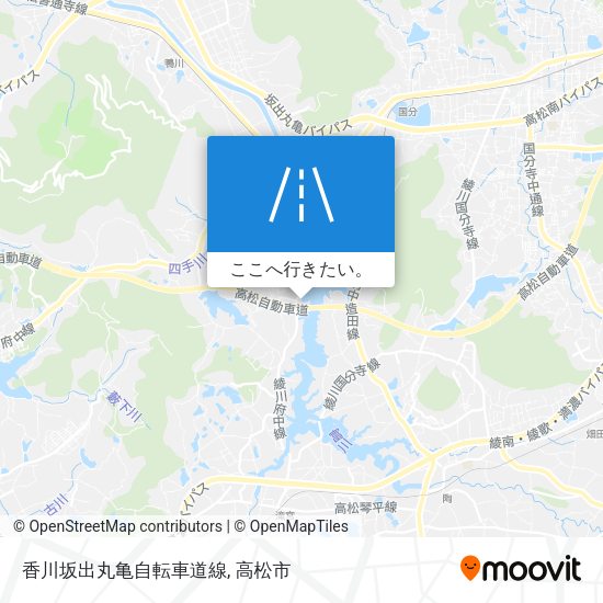 香川坂出丸亀自転車道線地図