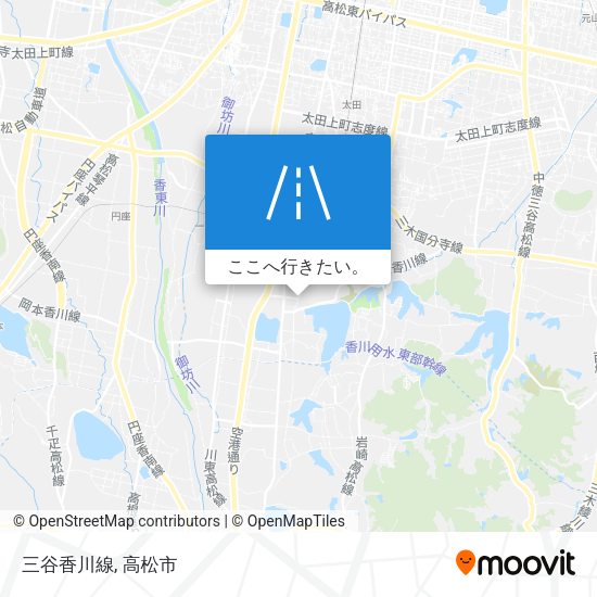 三谷香川線地図