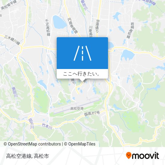 高松空港線地図