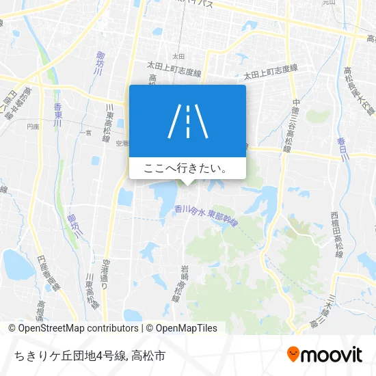 ちきりケ丘団地4号線地図