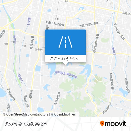 犬の馬場中央線地図