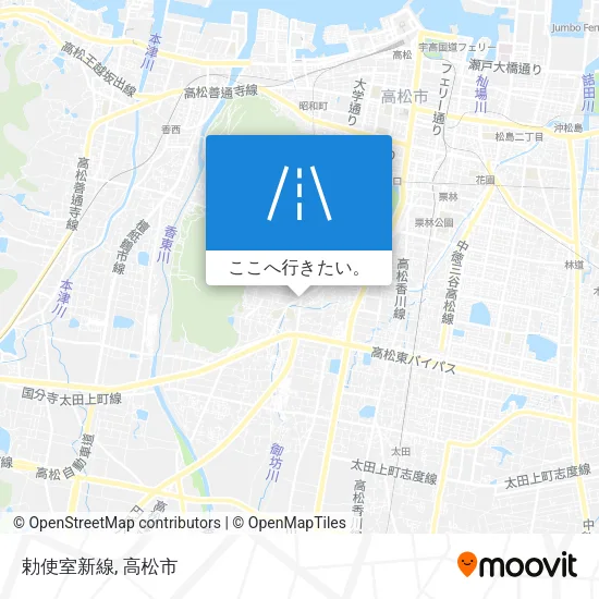 勅使室新線地図