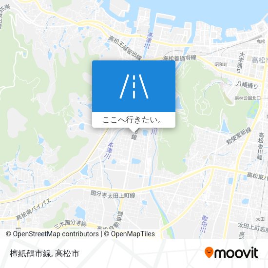 檀紙鶴市線地図