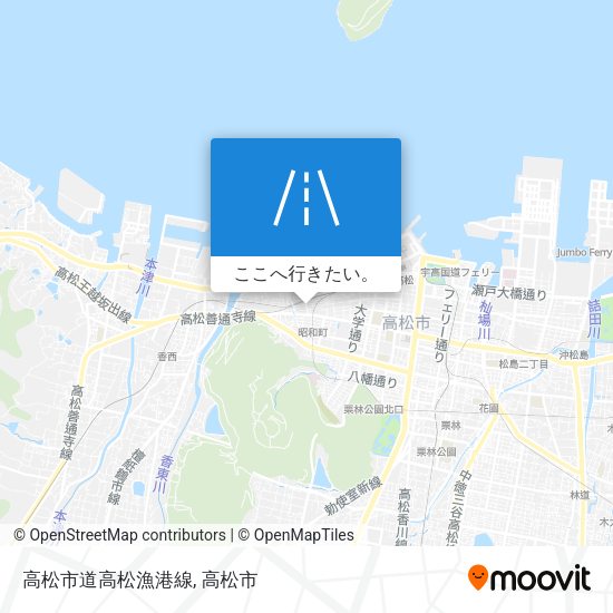 高松市道高松漁港線地図