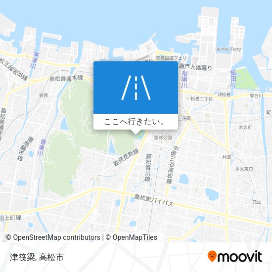 津筏梁地図