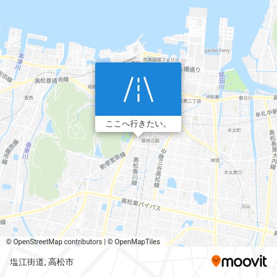 塩江街道地図
