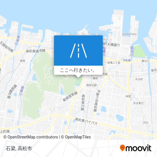 石梁地図