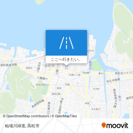 杣場川緑道地図