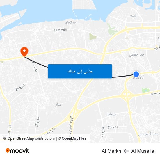 Al Musalla to Al Musalla map