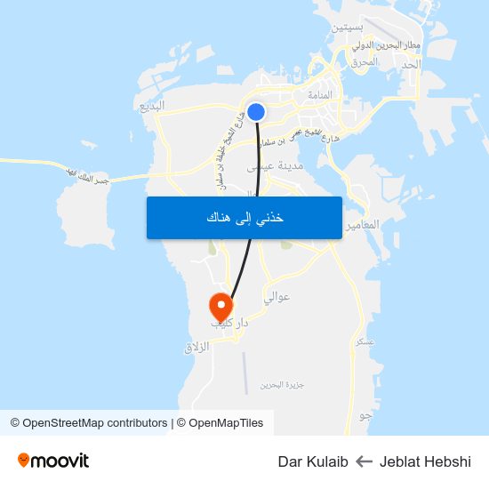 Jeblat Hebshi to Dar Kulaib map