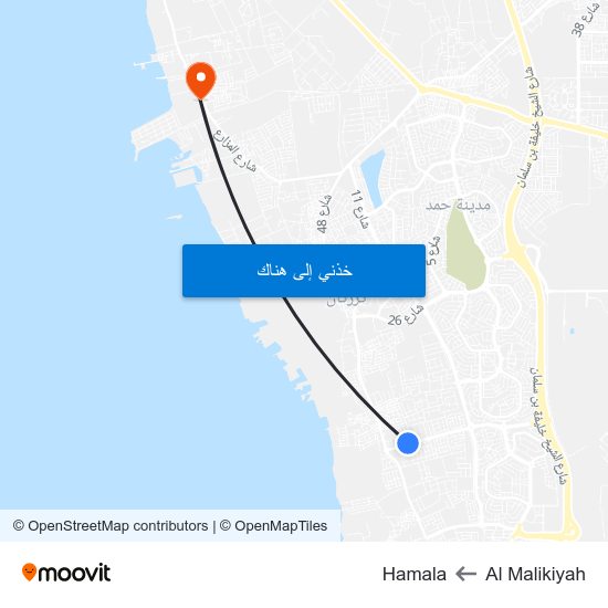 Al Malikiyah to Al Malikiyah map