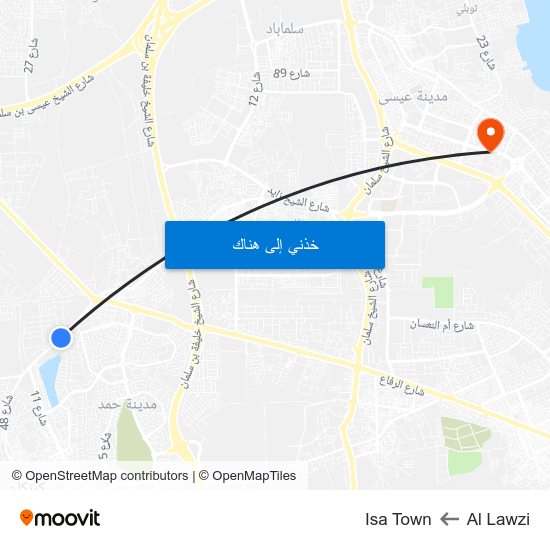 Al Lawzi to Al Lawzi map