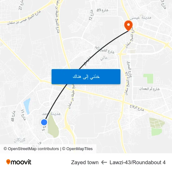 Lawzi-43/Roundabout 4 to Zayed town map