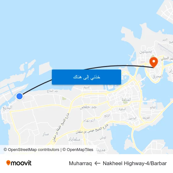 Nakheel Highway-4/Barbar to Muharraq map