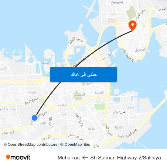 Sh Salman Highway-2/Salihiya to Muharraq map